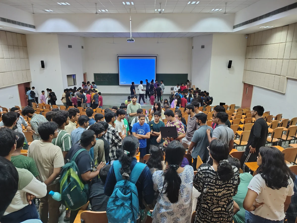 Auditorium Crowd During Club Activities